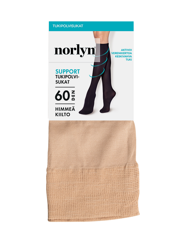 Support polvisukat 60 den camel