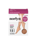 Satin nilkkasukat 15 den 2-pack