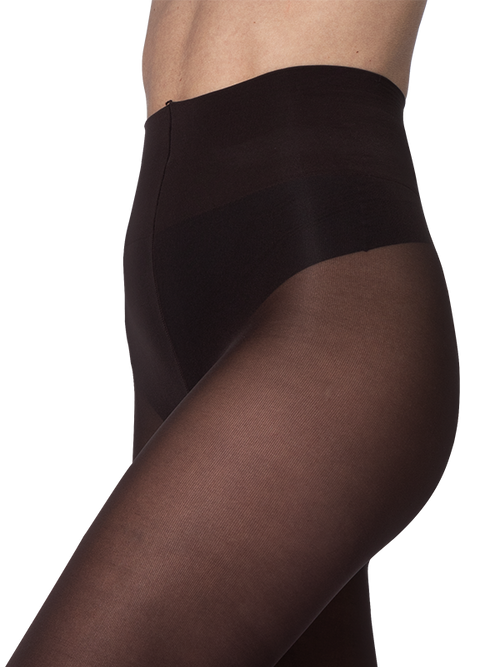 Comfy sukkahousut 50 den brown lähikuva