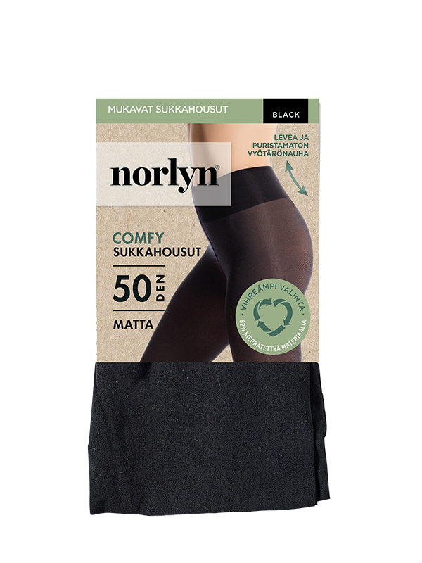 Comfy sukkahousut 50 den black pakkaus