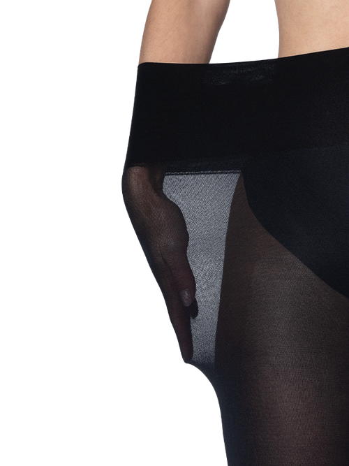 Comfy sukkahousut 100 den black lähikuva