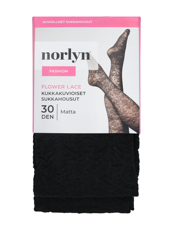 Lace flowers sukkahousut 30 den tuotepakkaus