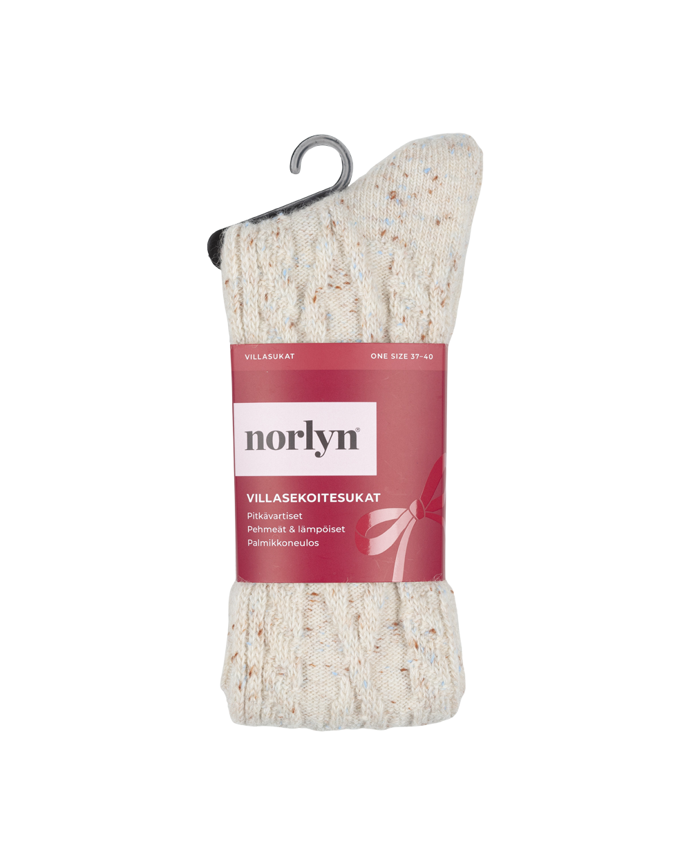 Tuotekuva Villasekoitesukat Beige Neps