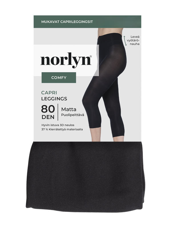 Comfy capri leggings 80 den tuotepakkaus