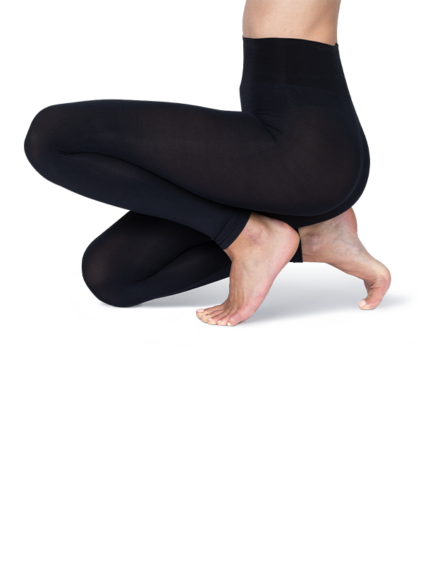 Comfy leggings 100 den black lähikuva