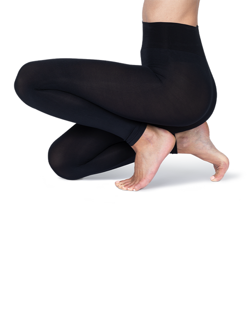 Comfy leggings 100 den black lähikuva