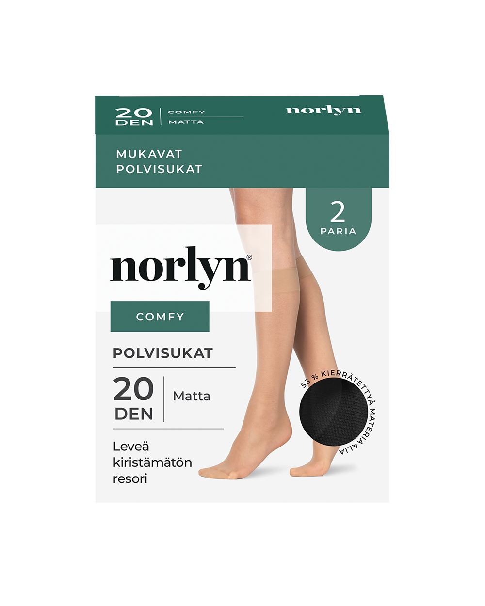 Comfy Polvisukat 20 den 2-pack