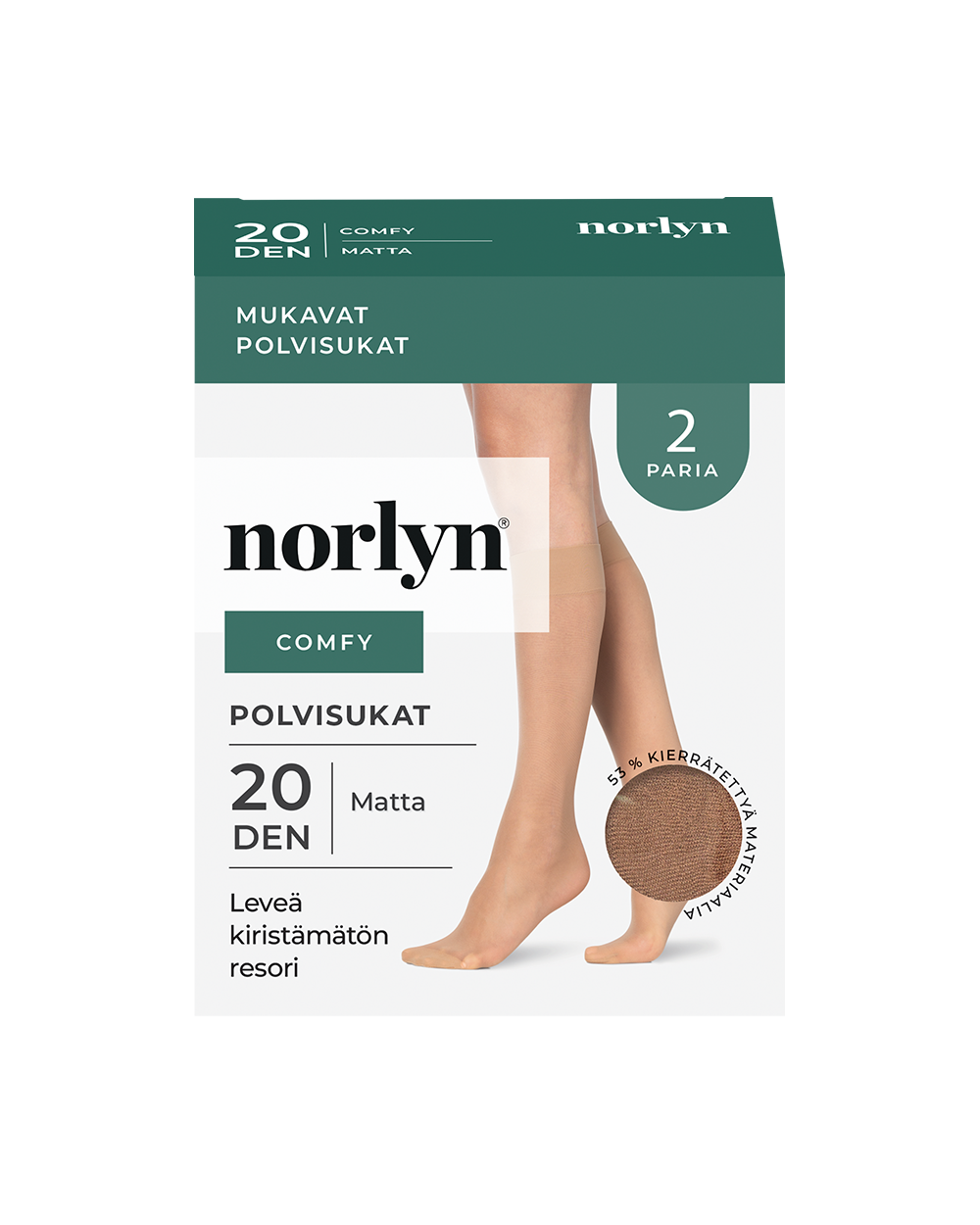Comfy Polvisukat 20 den 2-pack