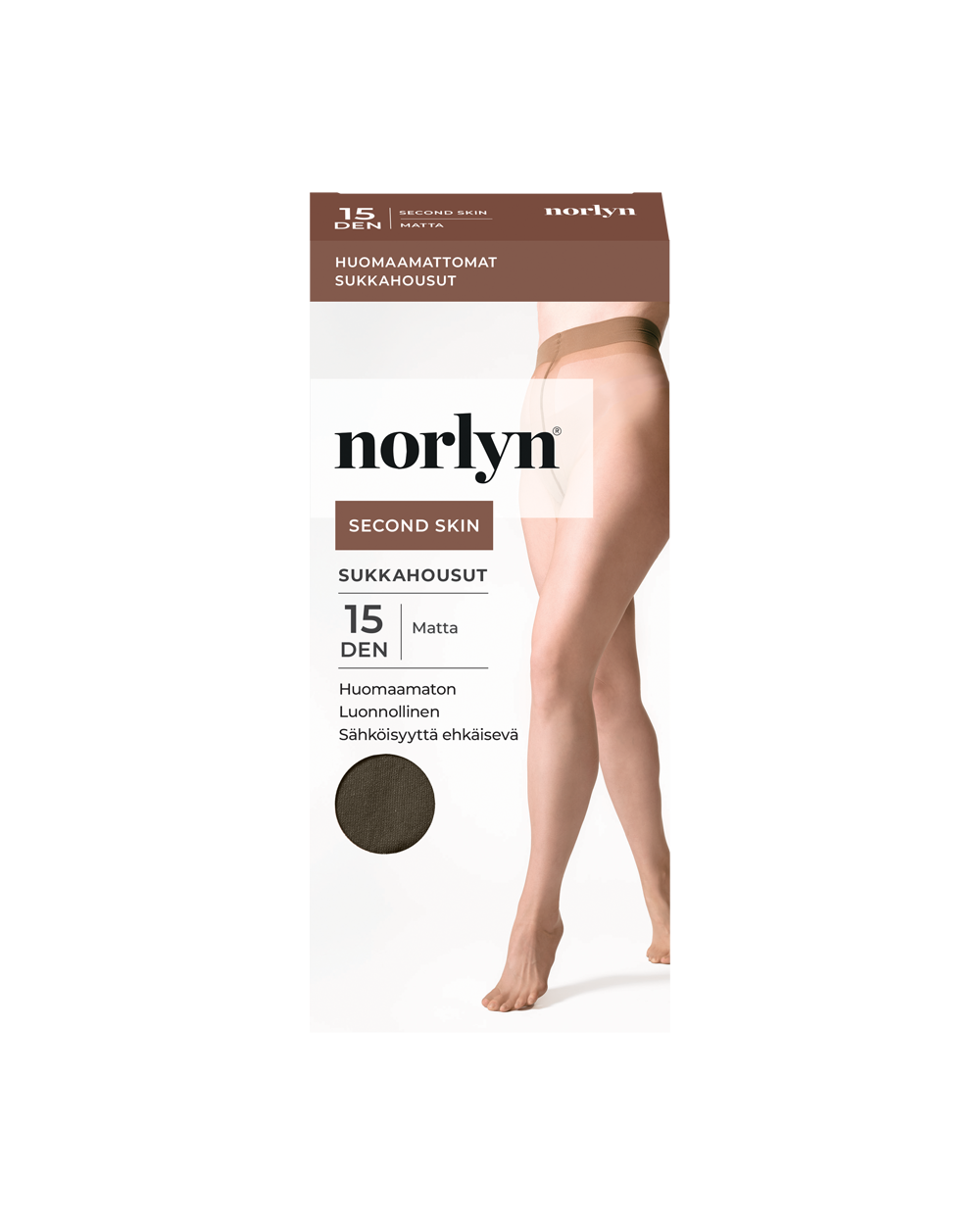 Tuotekuva Second Skin sukkahousut 15 den brown