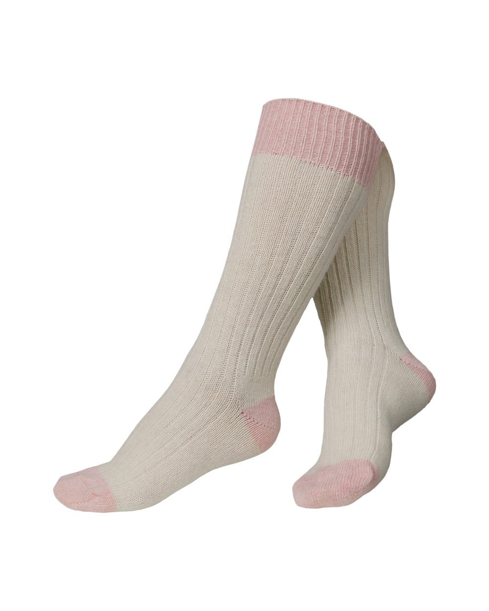 Tuotekuva Villasekoitesukat vaaterauha rose white