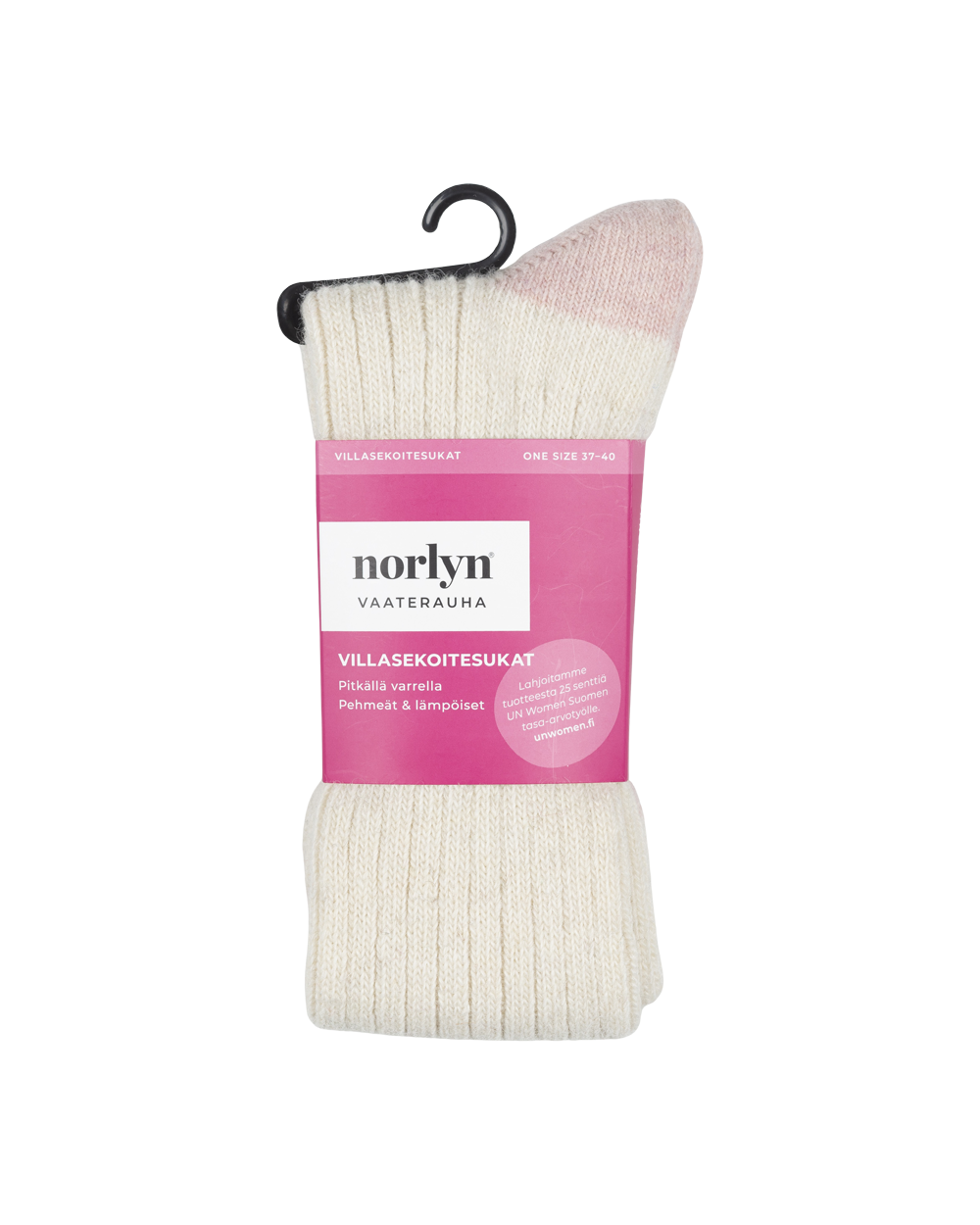 Tuotekuva Villasekoitesukat vaaterauha rose white